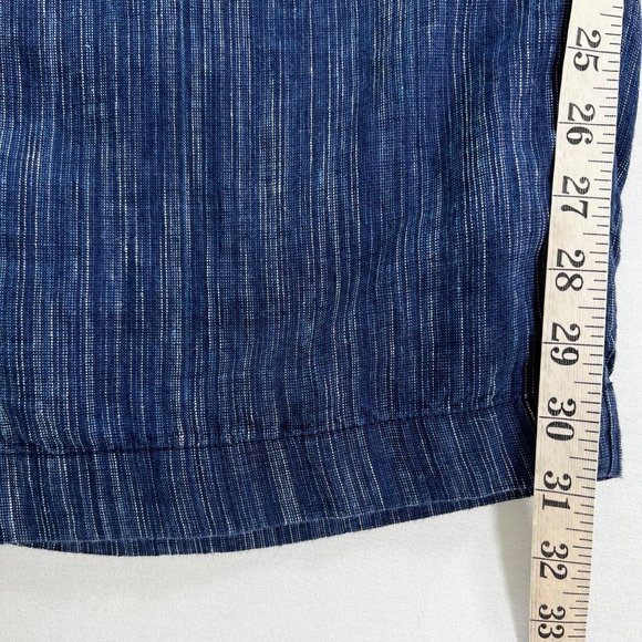 Athleta Cabo Textured Linen Wide Leg Pants in Rain Dance  Size 16 - Picture 10 of 13